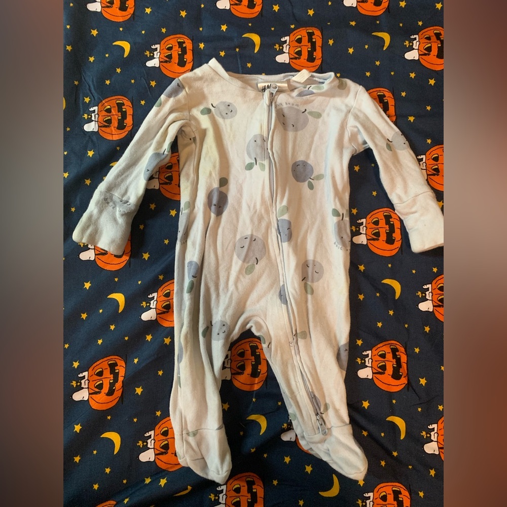 H&M Blueberry Baby Footie
